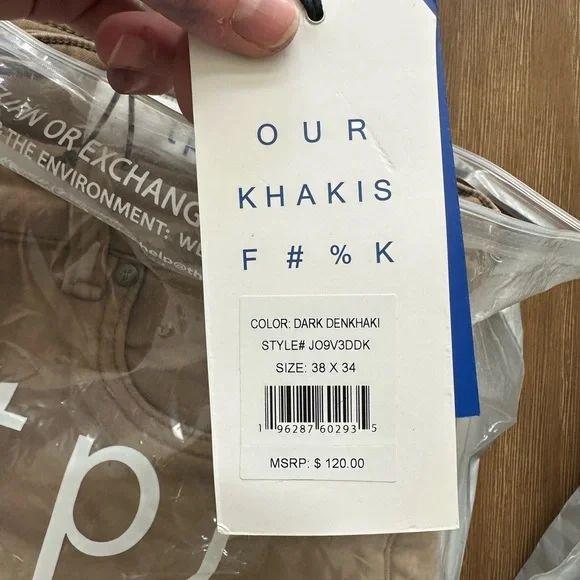 NWT The Perfect Jean Men's Classic Tan Straight Jeans stretch 38 x 34 Tall - Picture 4 of 9